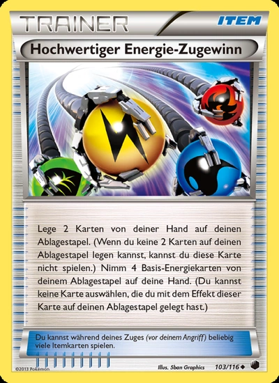 Überragender Energie-Zugewinn