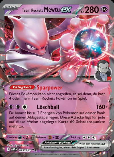 Team Rockets Mewtu-ex