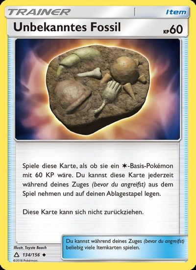 Unbekanntes Fossil