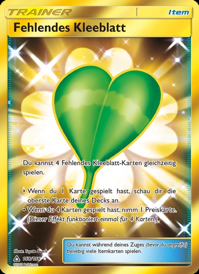 Fehlendes Kleeblatt