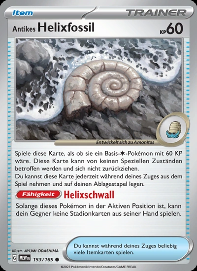 Antikes Helixfossil