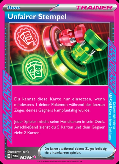 Unfairer Stempel
