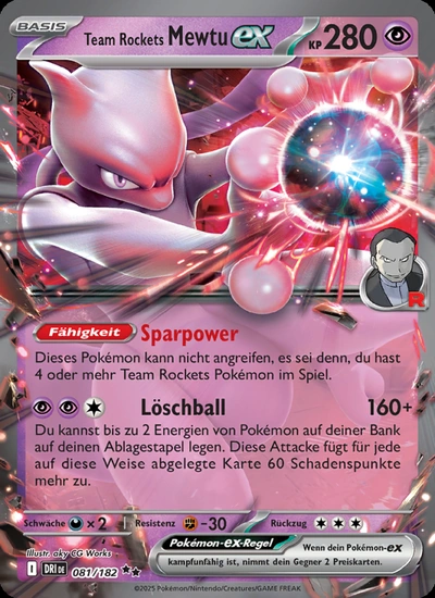 Team Rockets Mewtu-ex