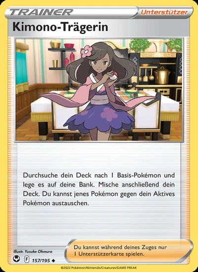 Kimono-Trägerin