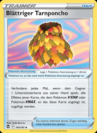 Blättriger Tarnponcho