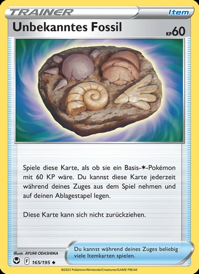 Unbekanntes Fossil