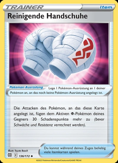 Reinigende Handschuhe