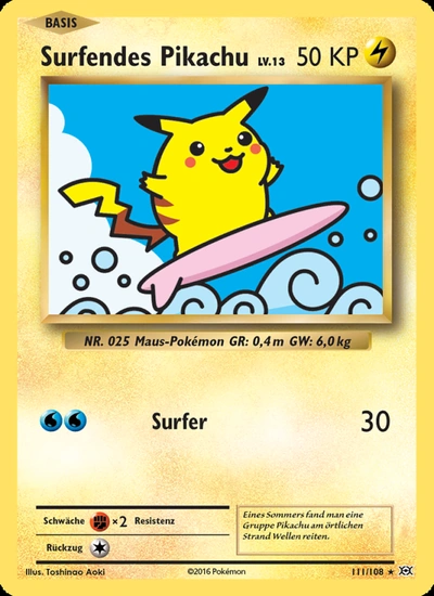 Surfendes Pikachu