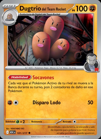 Dugtrio del Team Rocket