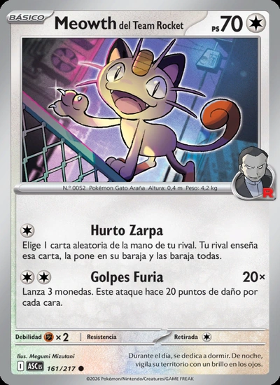 Meowth del Team Rocket