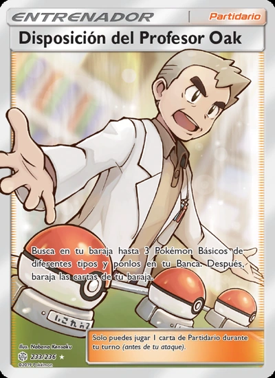 Disposición del Profesor Oak