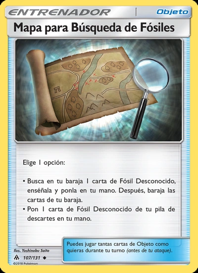 Mapa para Búsqueda de Fósiles