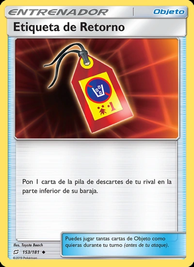 Etiqueta de Retorno