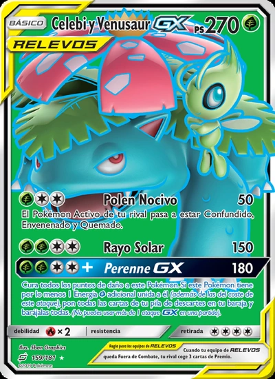 Celebi y Venusaur GX