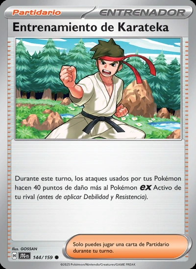 Entrenamiento de Karateka