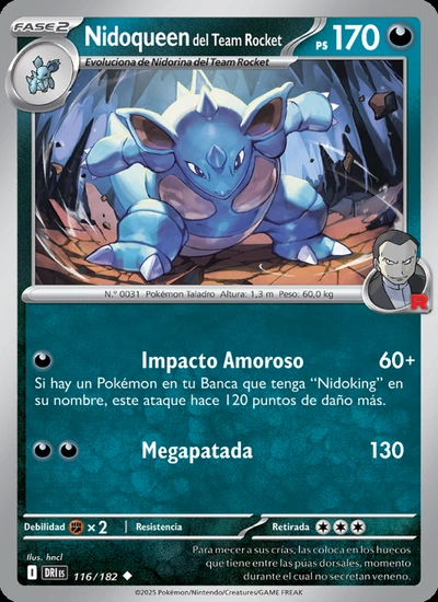 Nidoqueen del Team Rocket