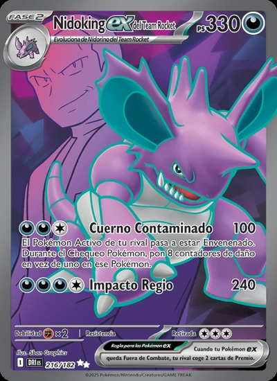 Nidoking ex del Team Rocket