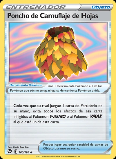 Poncho de Camuflaje de Hojas
