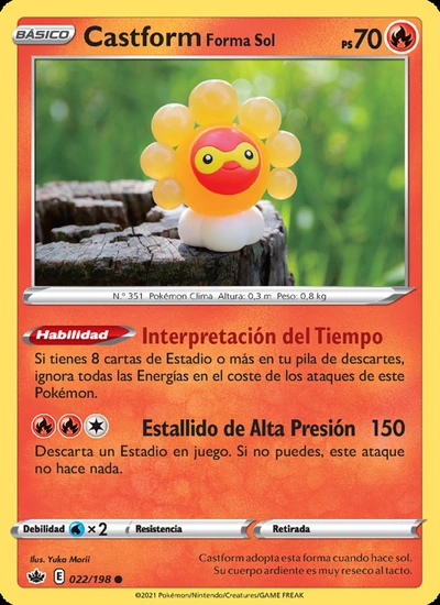 Castform Forma Sol