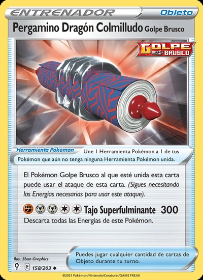 Pergamino Dragón Colmilludo Golpe Brusco