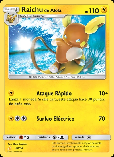 Raichu de Alola