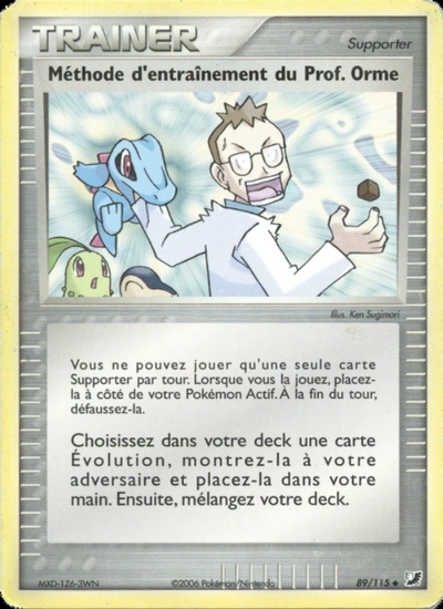 Méthode d'entraînement du Prof. Orme