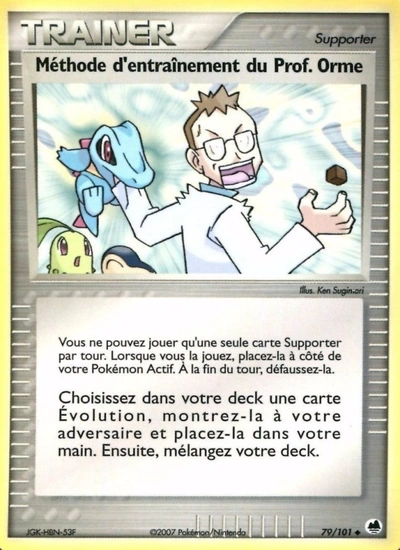 Méthode d'entraînement du Prof. Orme