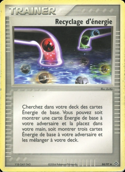 Recyclage d'énergie
