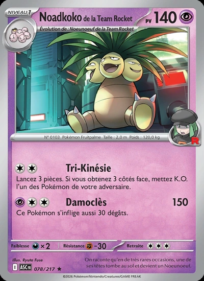 Noadkoko de la Team Rocket