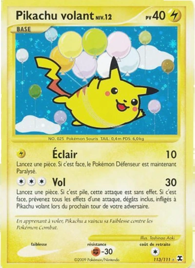 Pikachu volant Niv. 12
