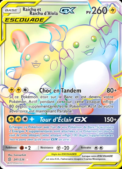 Raichu et Raichu d’Alola GX
