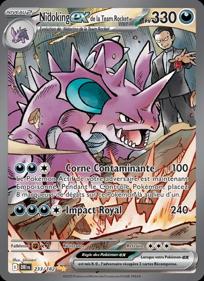 Nidoking-ex de la Team Rocket