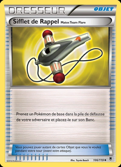 Sifflet de Rappel Matos Team Flare