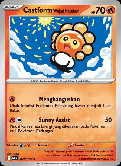 Castform Wujud Matahari
