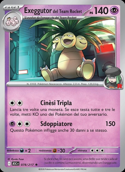 Exeggutor del Team Rocket