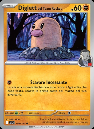 Diglett del Team Rocket