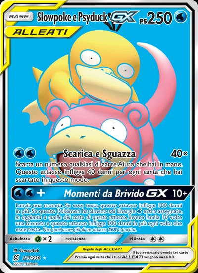 Slowpoke e Psyduck GX