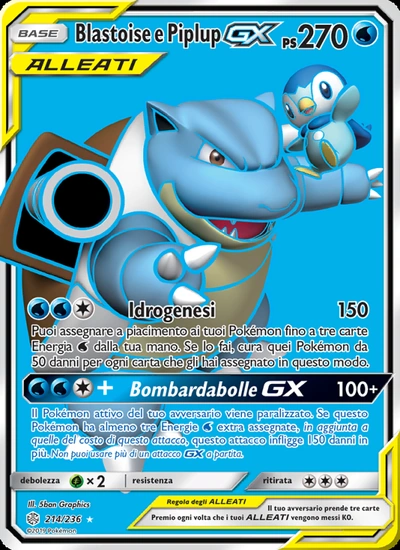 Blastoise e Piplup GX