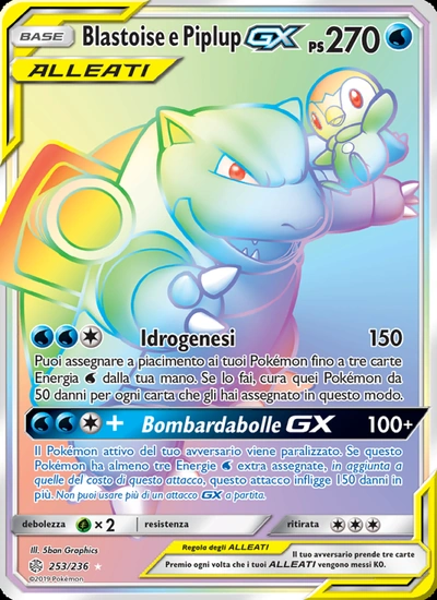 Blastoise e Piplup GX