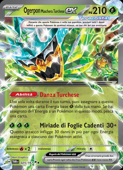 Ogerpon Maschera Turchese-ex