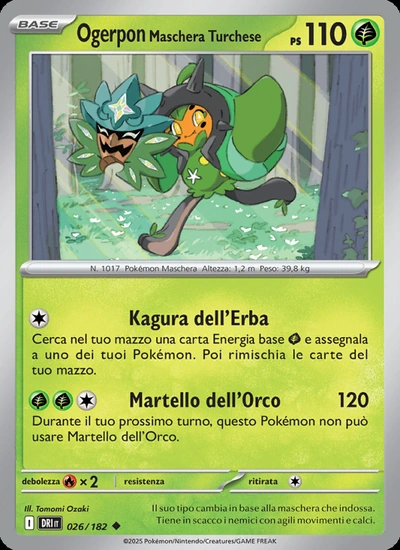 Ogerpon Maschera Turchese