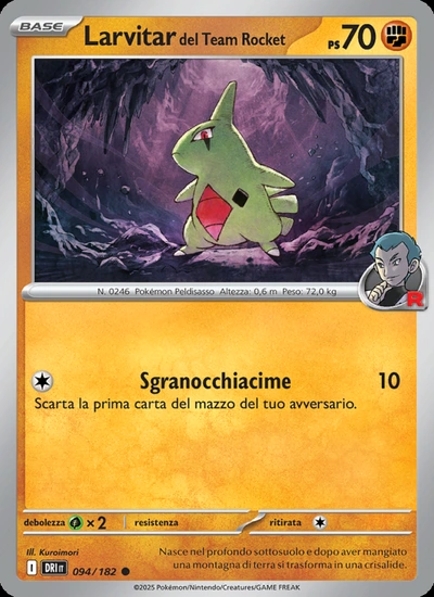 Larvitar del Team Rocket