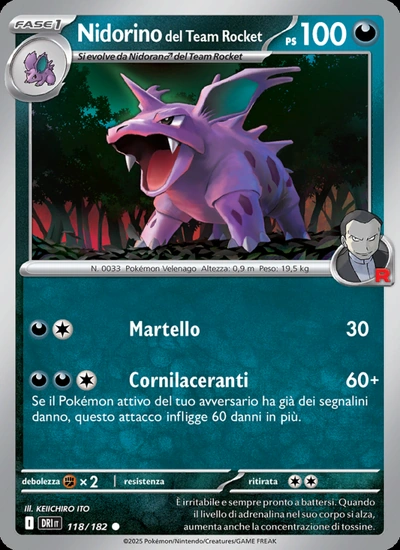 Nidorino del Team Rocket