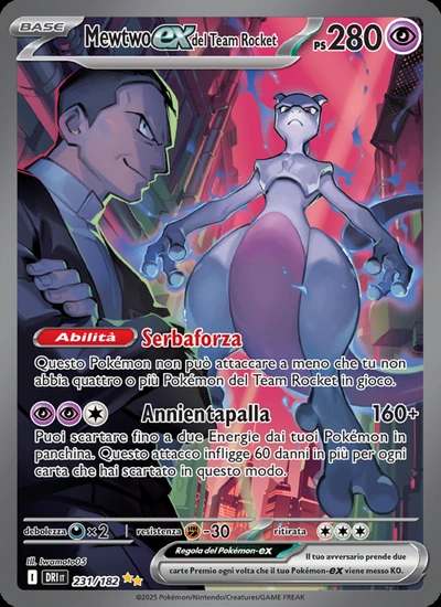 Mewtwo-ex del Team Rocket