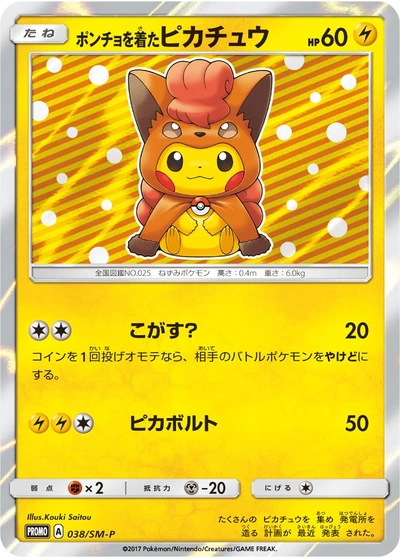 Poncho Wearing Pikachu