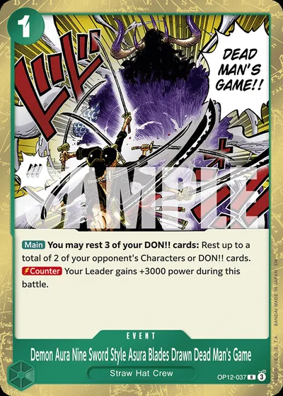 Demon Aura Nine Sword Style Asura Blades Drawn Dead Man's Game