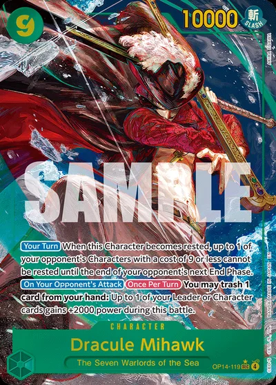 Dracule Mihawk - OP14-119 (Alternate Art)