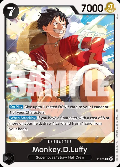 Monkey.D.Luffy - P-075 (Pirate Foil)