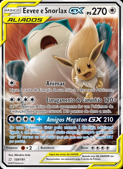 Eevee e Snorlax GX