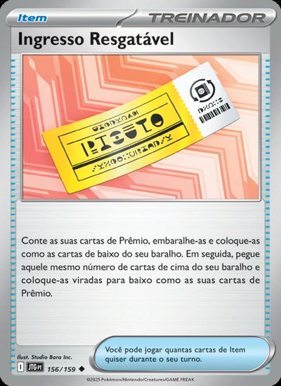 Ingresso Resgatável
